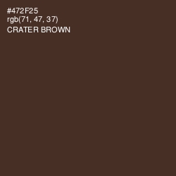 #472F25 - Crater Brown Color Image